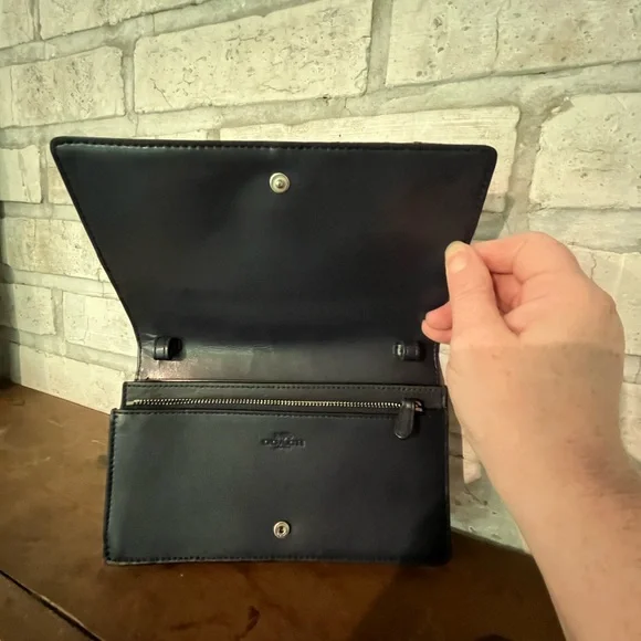 Coach Hayden Foldover Crossbody Clutch With Star Patchwork - Picture 9 of 11